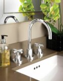 Tiburon widespread faucet in polished chrome