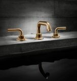 Descanso faucet in burnished brass