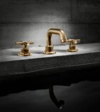 Descanso widespread faucet in Burnished Brass