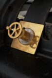Steampunk Bay StyleTherm trim Burnished Brass with Wheel handle